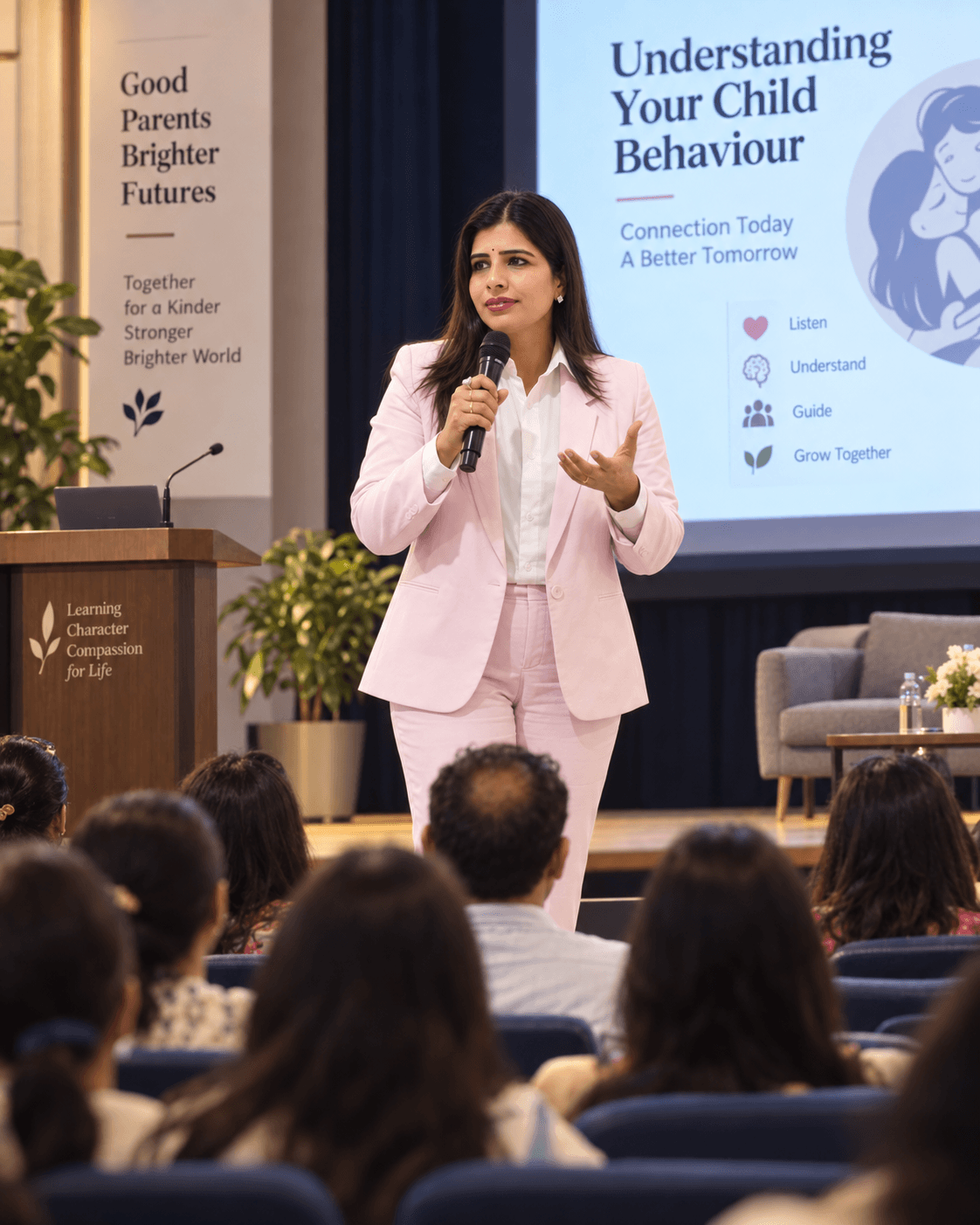 Dr. Payal Bisani presenting Understanding Your Child Behaviour to parents